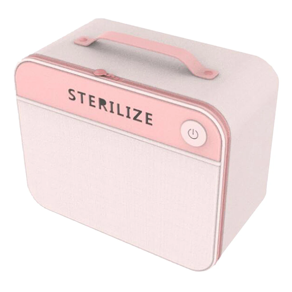 2in1 UVC LED Sanitizing Bag UV light Cleaner Sterilizer One-key Open Box  Nail Toold UV Disinfection Box 