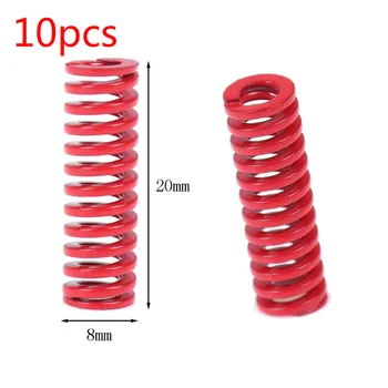 

10pcs Red Medium Press Compression Spring Loading Die Mold 8mm X 20mm