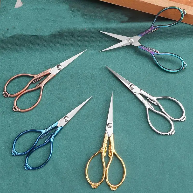 Retro Tailor's Scissors Cross Stitch Antique Vintage Scissors Thread Embroidery Scissor Sewings for Handicraft Household Sewing sewing scissors,tailor scissors,craft scissors,household scissors