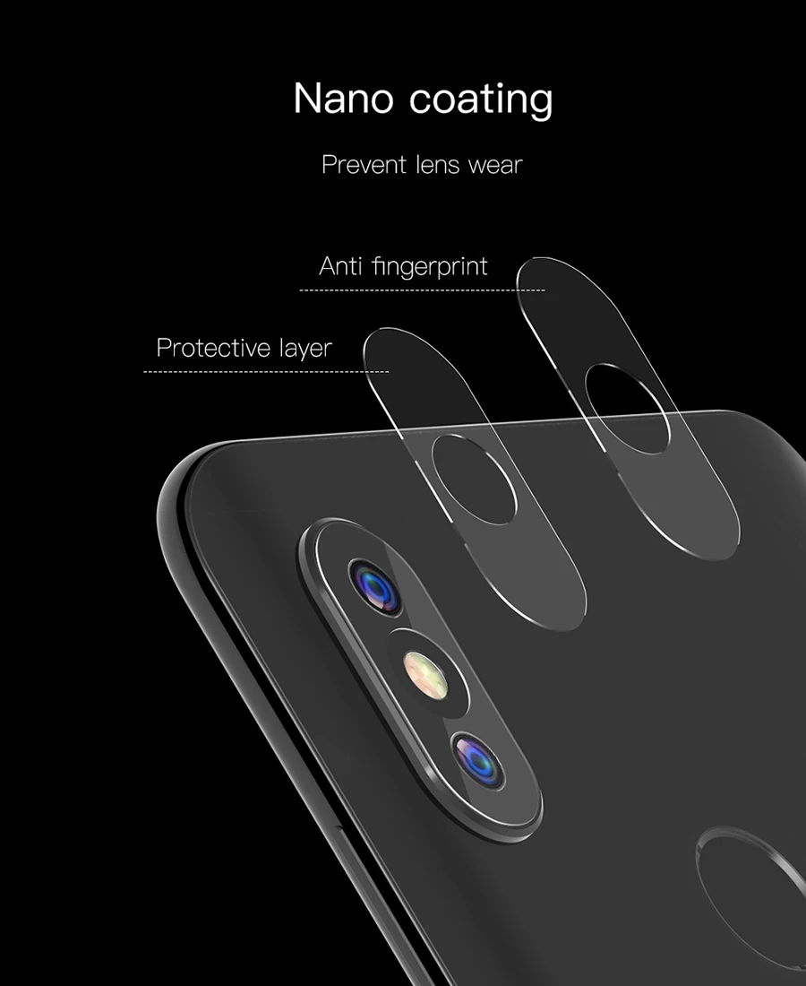 

10pcs/lot Film Back Camera Lens Clear Tempered Glass for Xiaomi Pocophone F1 Mi 9 SE A1 A2 Lite 6X Redmi Note 5 6 7 Pro