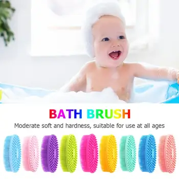 

Baby Bath Brushes Wash Pad Face Exfoliating FDA Blackhead Facial Clean Silicone shampoo Brush Shower Bath Facial Cleanser