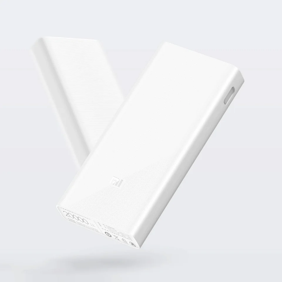 Original Xiaomi Mi Power Bank 20000mAh 2C External Battery portable charging Dual USB QC3.0 20000 mAh Powerbank charger