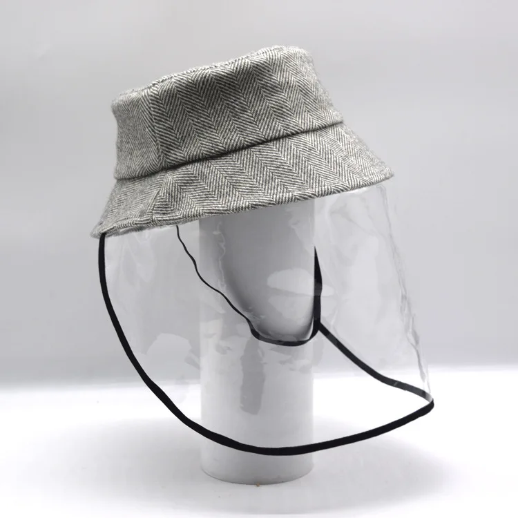 gray bucket hat