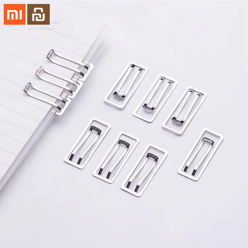 

10 piece set xiaomi mijia youpin paper clip metal folder stationery smart classification tool smart home
