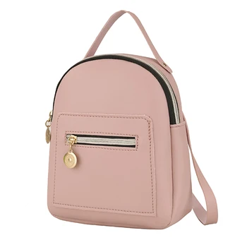 

New Women Backpack Bag Zipper Large Capacity PU Leather Fashion Backpacks for Teenage Girls Travel Mobile Phone Mochilas Mujer