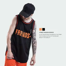 Европейский и американский популярный бренд, весна-лето, стиль, мужская одежда, большой v-образный вырез, английская сетка, дышащий спортивный мужской жилет