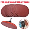 10pcs Sandpaper Set Hook and Loop 125mm Sanding Discs with Backing Pad Drill Adaptor For Woodworking Polishing Tool ► Photo 2/6