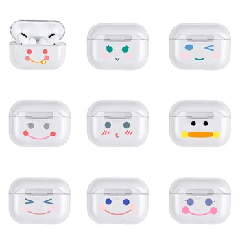 

Cute Smiley Face Painting Case For Apple Airpods Pro Protective Cover Cartoon Hard Case For Airpod Pro Bluetooth Earphone Box