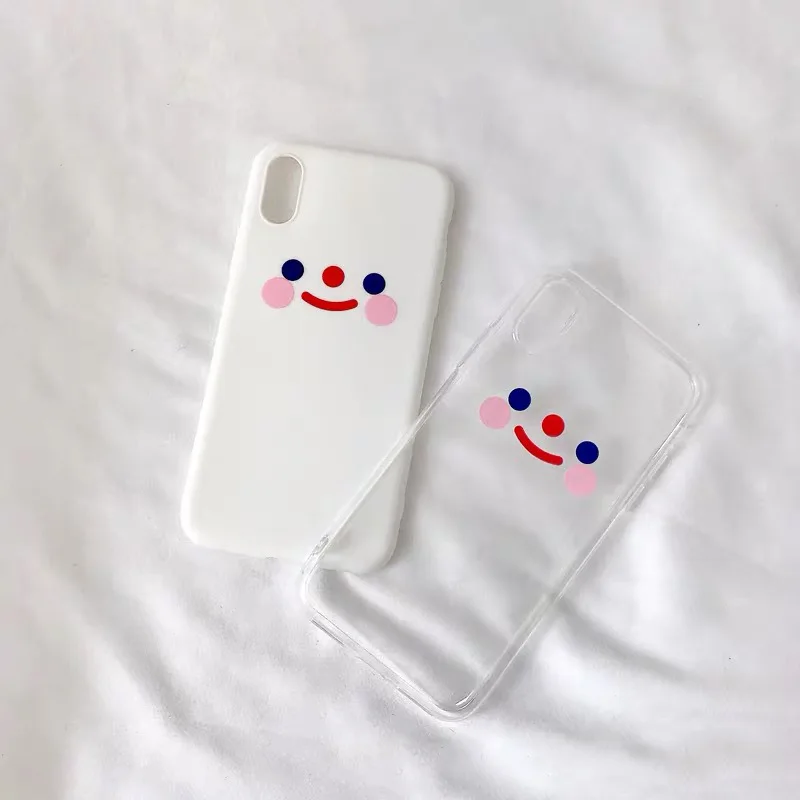 Cute Blush Smiley 7/8 Plus iPhone X/x r Phone Case Applicable iPhone X's MAX/6 S/8 soft Case Women's