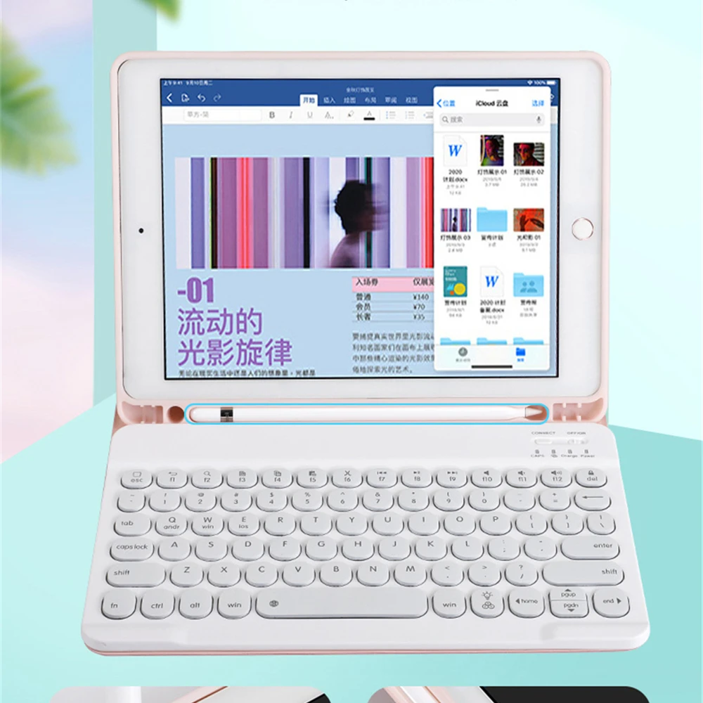 Клавиатура для ipad 10 2 Чехол W клавиатура iPad 7-го поколения чехол Air 3 5 mini 7 9 2017/2018