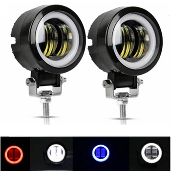 

2PCS 3Inch 20W 12V 24V 6500K Waterproof Round LED Night Bar Lights Portable Spotlights Motorcycle Offroad Truck Driving Car Boat
