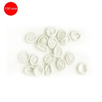 

100PCS/SET Durable Natural Latex Anti-Static Finger Cots Practical Design Disposable Makeup Eyebrow Extension Gloves Tools