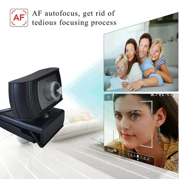 

2020 New HD 720p Webcam Computer with Mic PC Laptop USB Video Web Camera Auto Focus Video Call with Mic for Computer PC Laptop