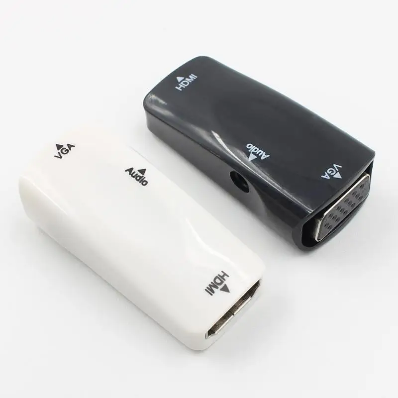HDMI Женский к VGA Женский адаптер конвертер 1080P с 3,5 мм аудио кабель для ноутбука/мобильного телефона/DVD/планшета/камеры