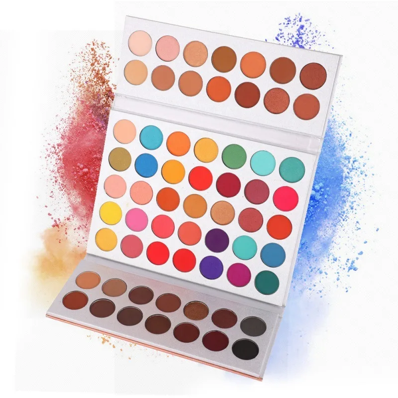 

Hot selling 64Colour Soft Smoky Nude Eyeshadow Pigments Easy to Wear Shimmer Matte Eyeshadow eye shadow palette