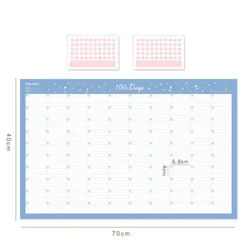 

2021 Year Wall Calendar with Colorful Dot Sticker 365 Days Learning Schedule Periodic Planner Year Memo Agenda Organizer Office