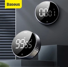 Baseus magnétique minuterie de cuisine minuterie numérique compte à rebours manuel réveil mécanique minuterie de cuisson cuisson douche étude chronomètre