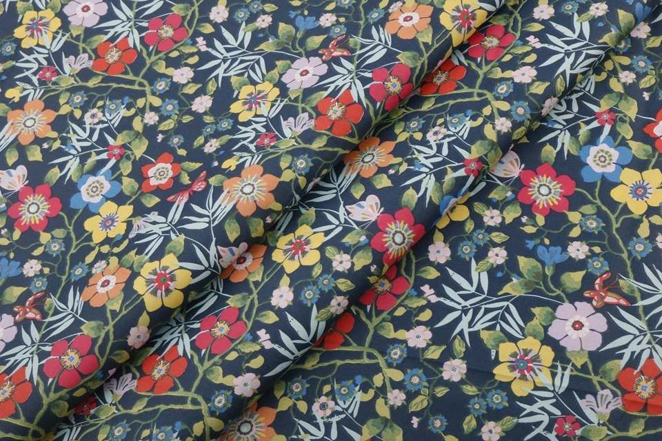 Floral Series Printed Twill Fabrics Cloth For DIY Sewing Baby&Child Quilting Bedsheet Clothes Skirt Textile Material Half Meter