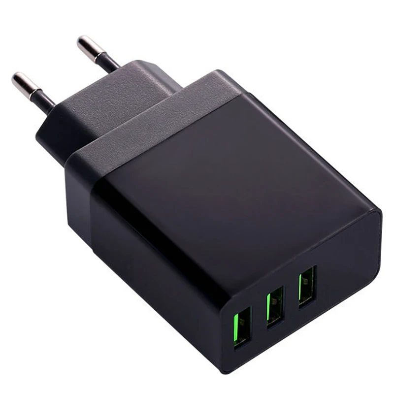 Горячее предложение TTKK 5V 3A зарядное устройство для мобильного телефона универсальное 3 Usb настенное зарядное устройство адаптер для путешествий светодиодный дисплей Зарядное Напряжение Ток для телефона T