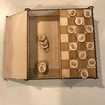 

checkers vector design files for CNC laser cutting wood acrylic engraving drawing