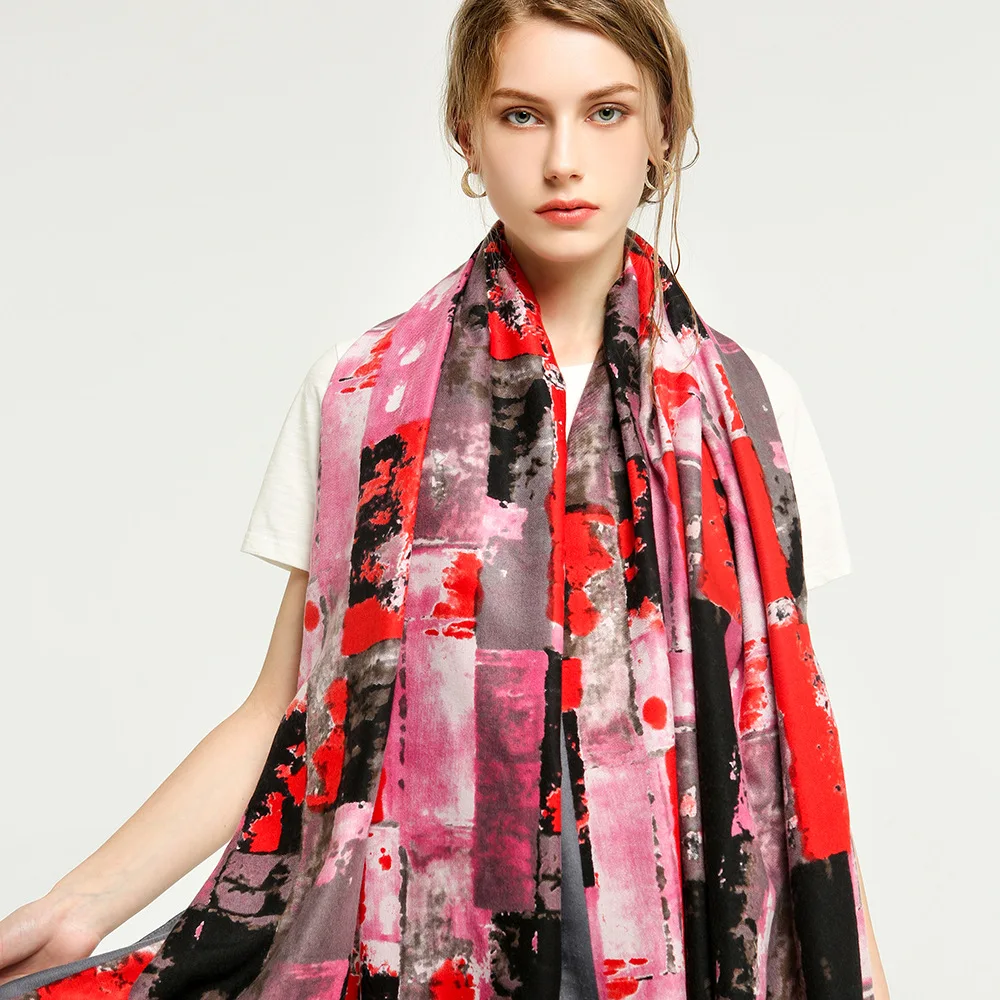Fashion Ombre Pattern Cotton Scarf 6Colors 10pcs/lot