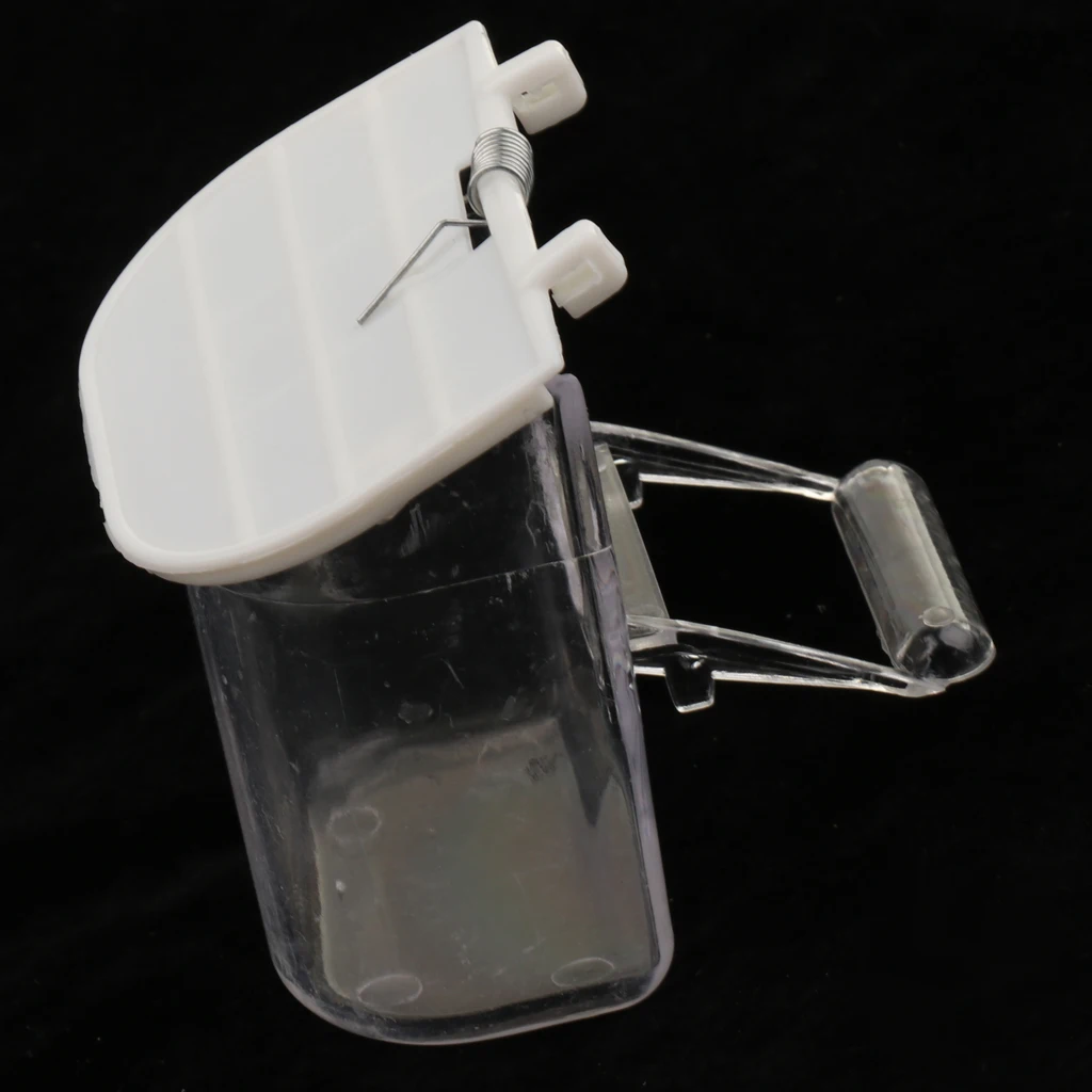 No Mess Split Bird Feeder - Seed Food Feeding Container with Perch Cage Accessories