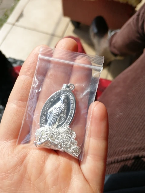 Ожерелье Девы Марии изящный золотистый медальон ожерелье мать Мэри кулон религиозный католический подарок