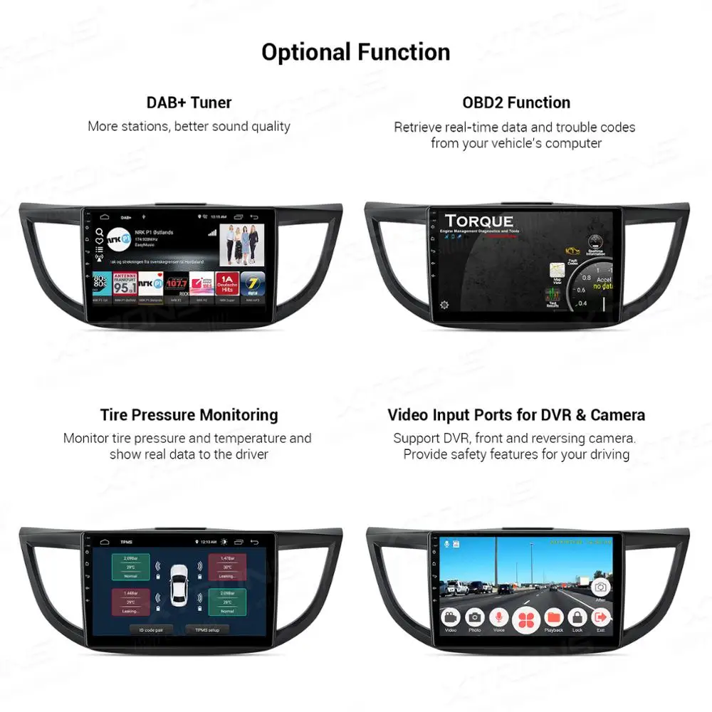 XTRONS 10,1 ''ips Android 9,0 DSP Автомобильный мультимедийный стерео радио плеер для HONDA CR-V CRV 2012 2013- gps навигация без DVD