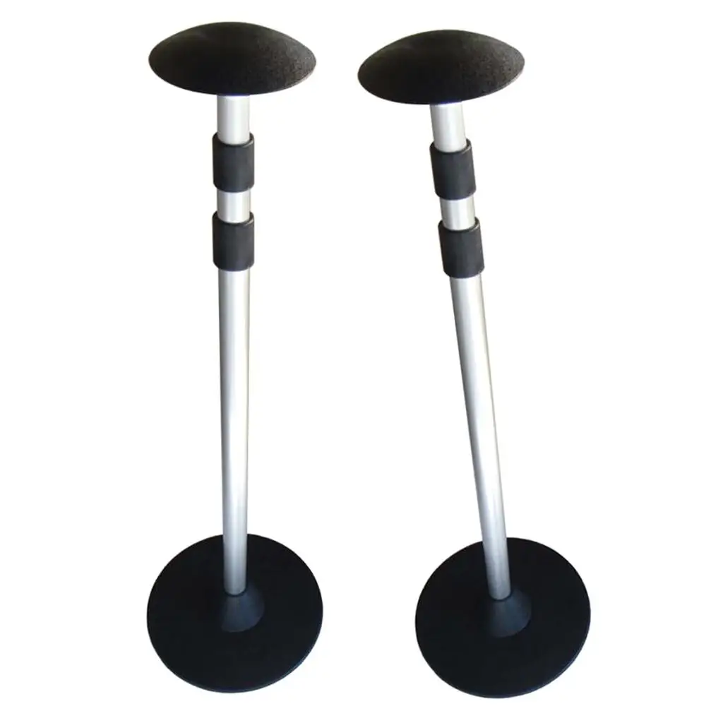 2 Pcs 3-section 22" to 54" Pole Aluminum Telescopic Boat Cover Support Pole