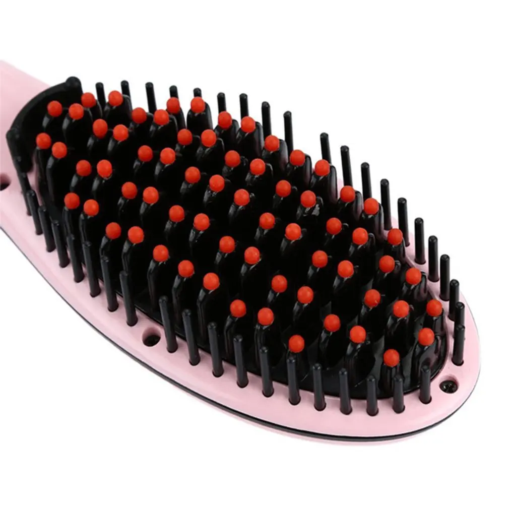 Hair Straightener Brush Electric Straightening Auto Comb Iron Ceramic Heat LCD Ceramic anion portable 3