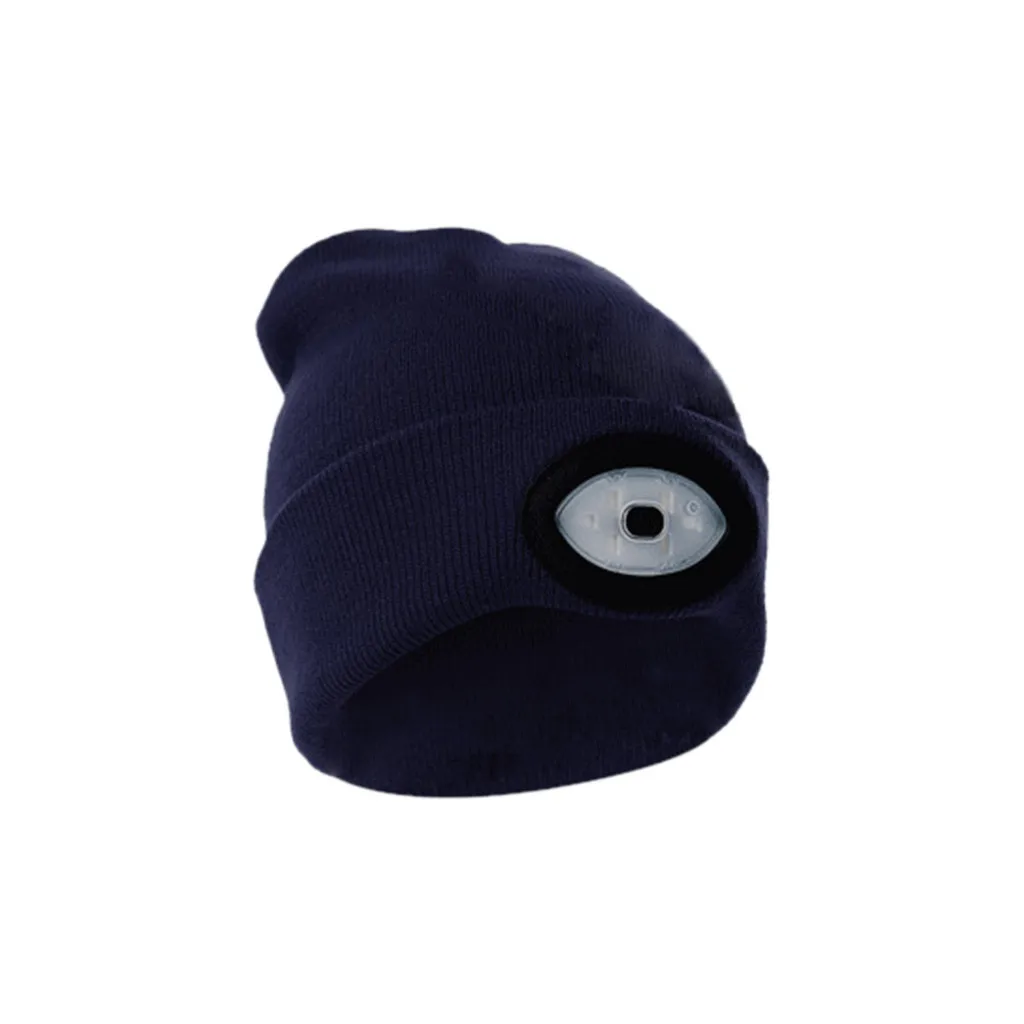 Светодиодный головной убор шапочка теплый свет налобный фонарь Ha USB перезаряжаемая шляпа с подсветкой для альпинизма ночная рыбалка светодиодный светящийся Теплый головной убор - Цвет: L