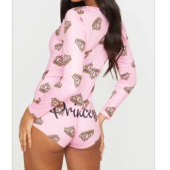 

Sexy Women Bodysuit Long Sleeve Deep v neck Bodycon Skinny Leotard Crop Top Button Short Romper Pajamas Womens Jumpsuit Overalls