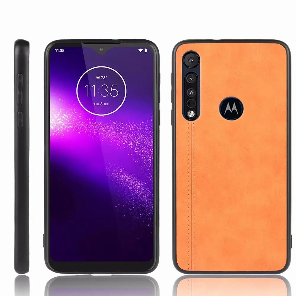 Чехол для Motorola MOTO G8 Plus, Жесткий Чехол из искусственной кожи, жесткий пластиковый чехол для телефона для Moto G8 Play, чехол на заднюю панель