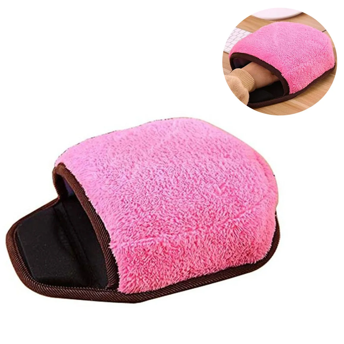 

USB Heated Mouse Pad Hand Warmer Warm Winter Mouse Mat For Home Office Desk