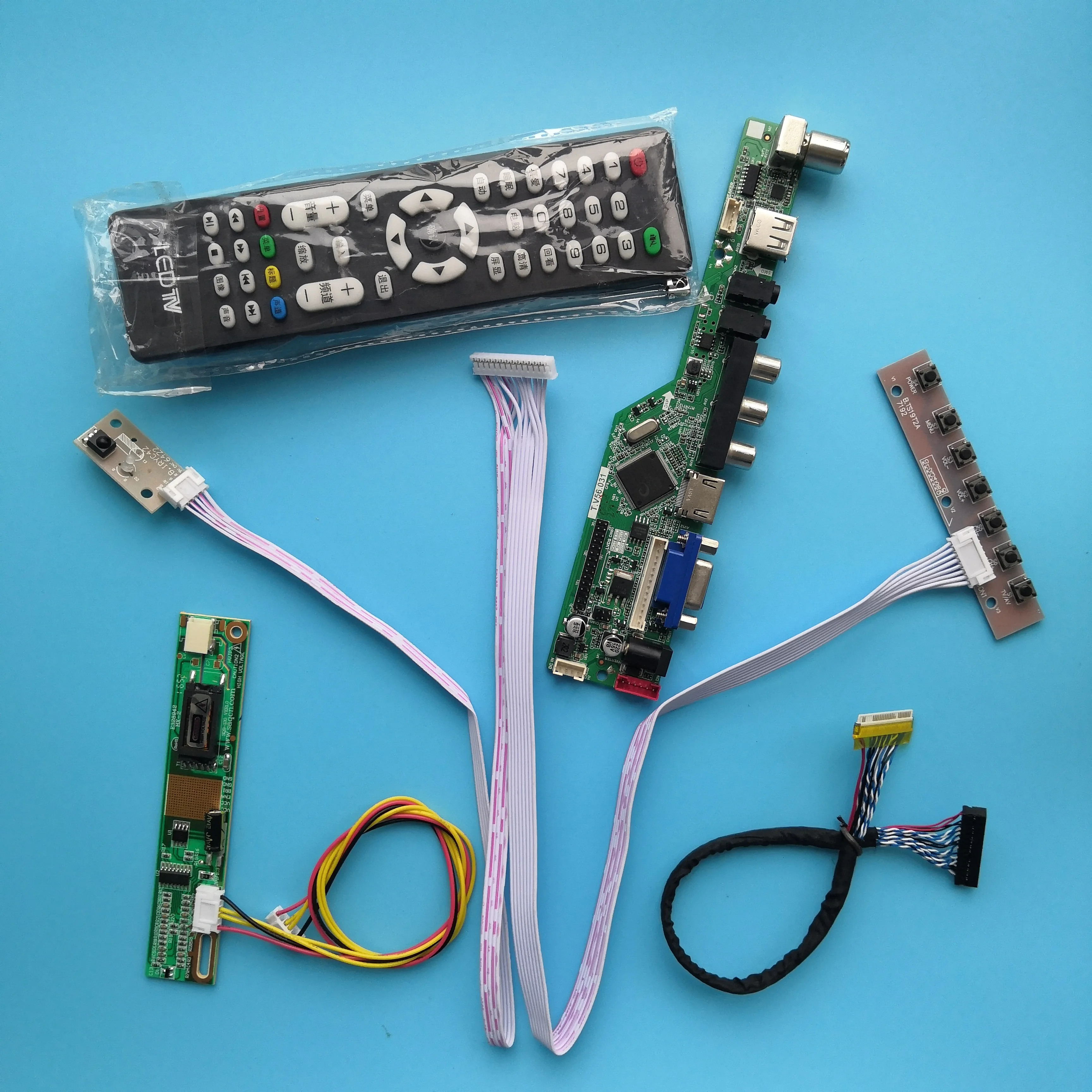 Для LP141WX3-TLB4 1 лампы 14," интерфейсный модуль VGA HDMI USB плата контроллера AV разрешение ТВ 30pin цифровой сигнал 1280X800