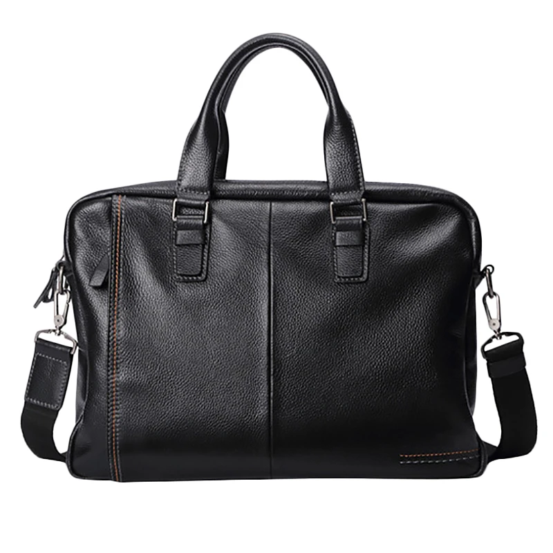 Nieuwe Lederen Heren Aktetas Mode Grote Capaciteit Zakelijke Tas Zwarte Mannelijke Schouder Laptop Tas Nieuwe Lederen Heren Aktetas Mode Grote Capaciteit Zakelijke Tas Zwarte Mannelijke Schouder Laptop Tas