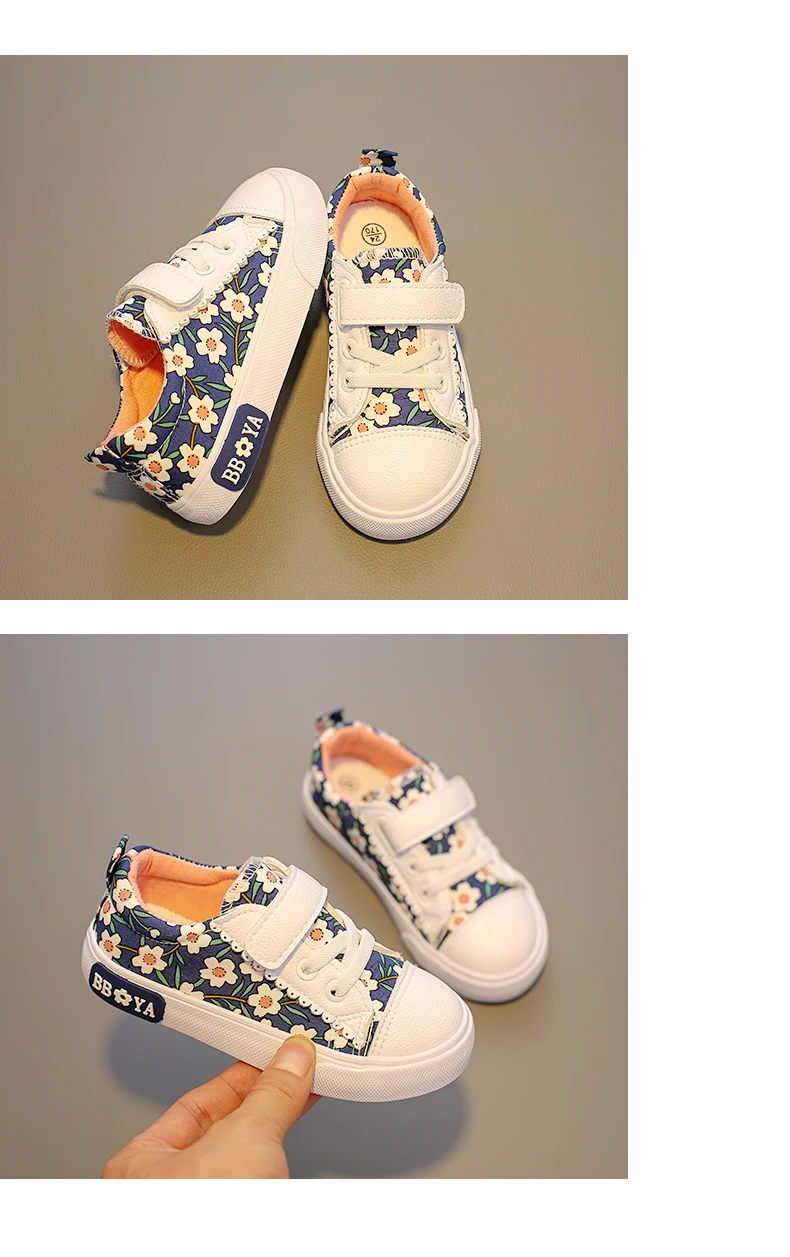 Детская спортивная обувь; повседневная обувь для девочек с цветочным принтом; белая детская обувь для девочек; Новинка года; сезон осень; кроссовки для девочек; симпатичная обувь с принцессой