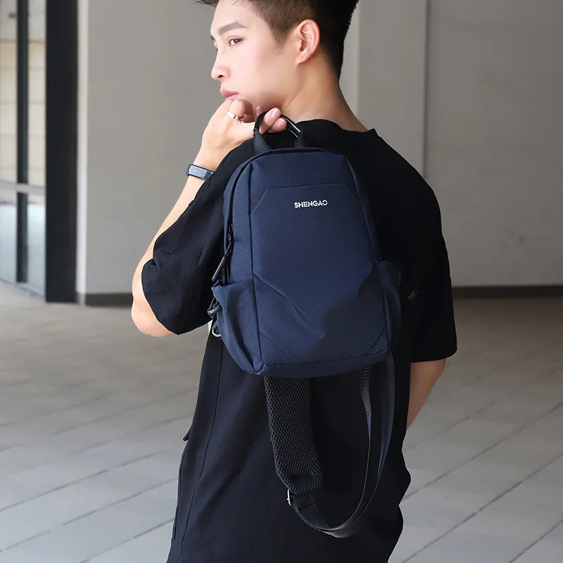

New Men's Single Shoulder Bag Trend in 2019 Ins Men's Brassiere One Shoulder Slant Bag Korean Leisure Men's Brassiere