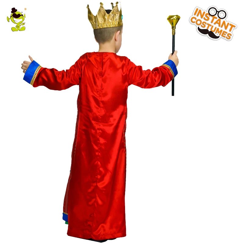 New Style King of The Kingdom Boy Cosplay Costume Cool and Handsome Boy King Costume Halloween Carnival Masquerade Party Costume