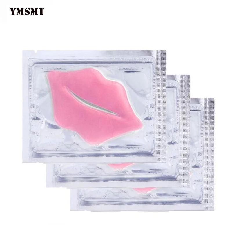 

YMSMT 5pc Super Pink Lip Gloss Crystal Enhanced Collagen Lip Balm Moisturizing Essence Anti-Aging Anti-Wrinkle Patch Lip Care