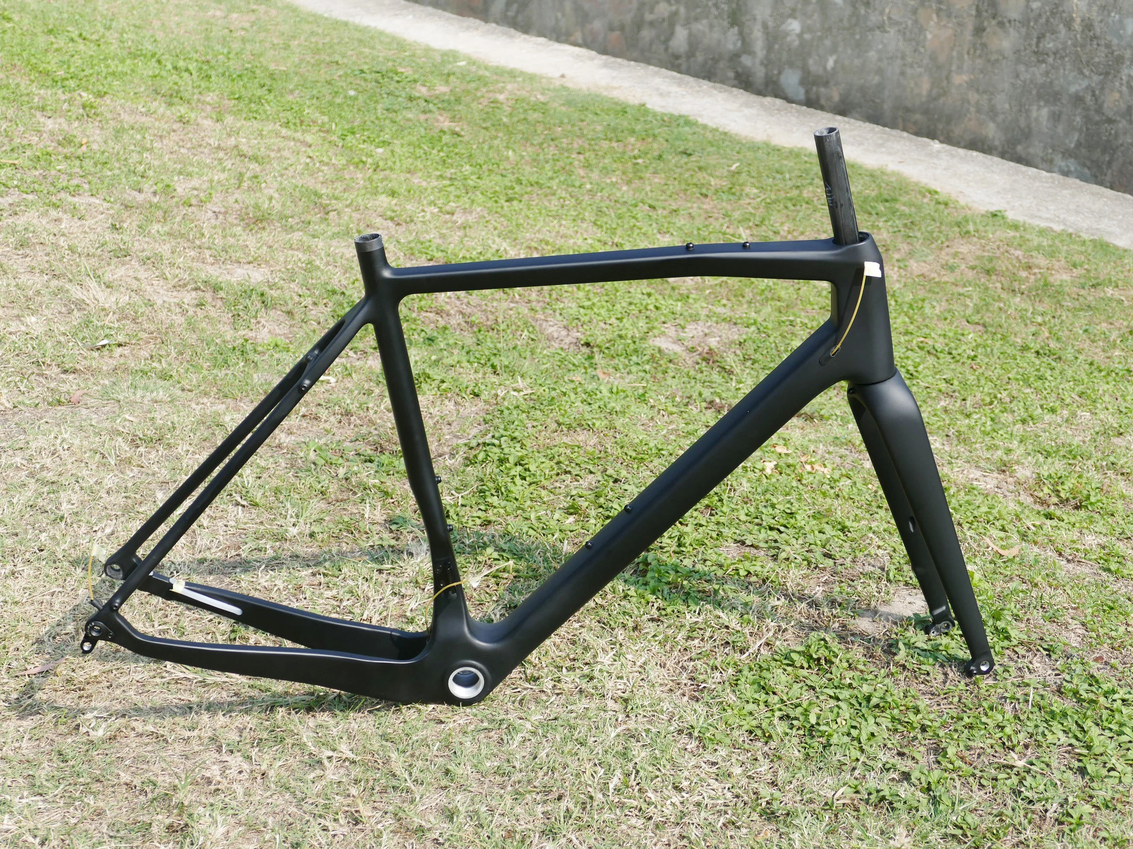 A - Full Carbon Ud Matt Gravel Bike Bicyce Thru Axle 142Mm Freno A Disco Ghiaia Ciclismo Frameset Telaio Forcella 46/49/52/54/56/58/61Cm