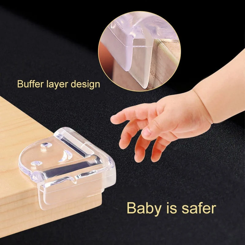 10pcs Child Baby Safety Protection Corner Guard Cushion Transparent Table Edge Protectors Furniture Corner Bumper #22