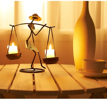 

Elegant Simple Candle Holders Iron Wrought Iron Romantic Dinner Candle Holder Table Support Bougie Nordic Modern Home AC50CH