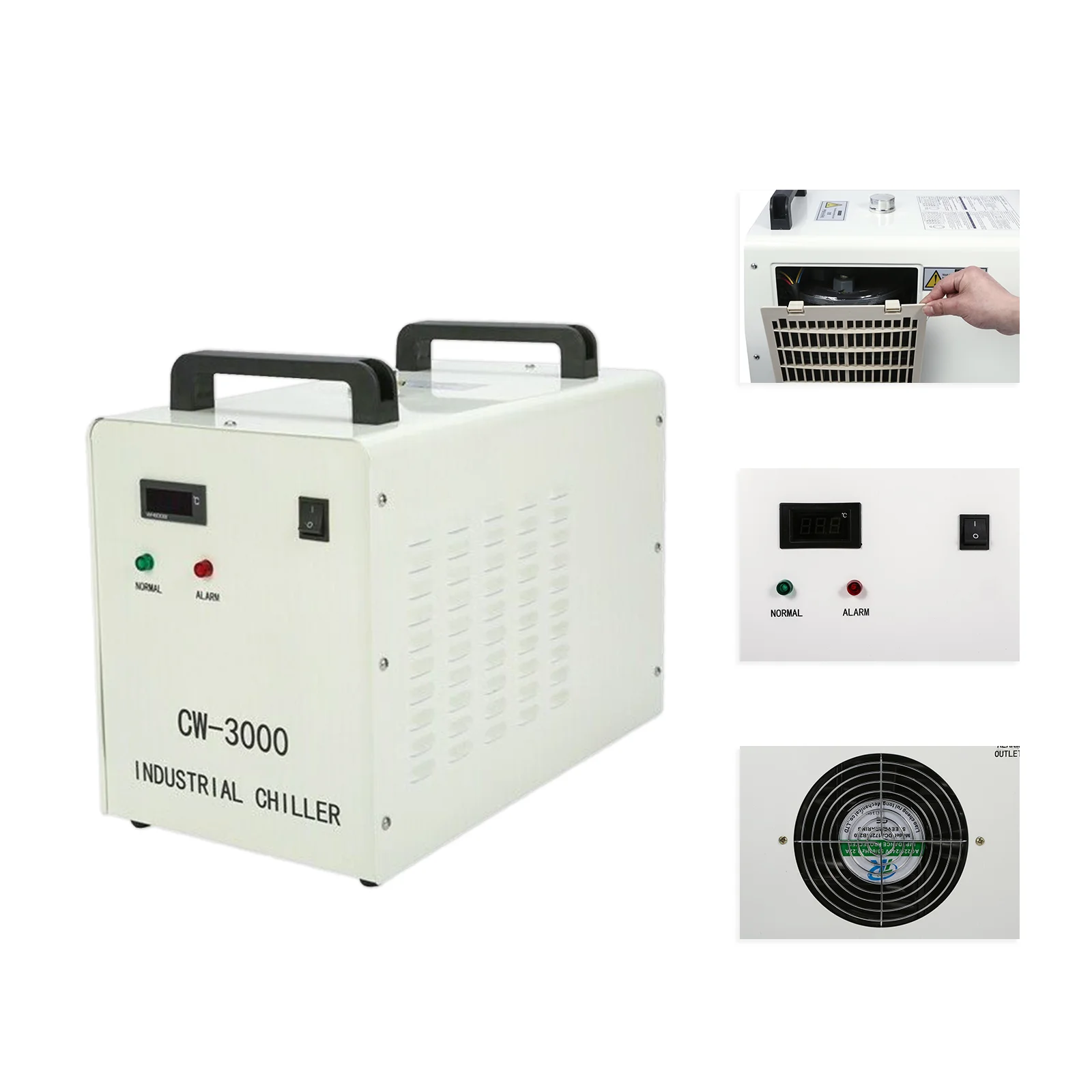 Industrial Water Cooler Water Chiller CW 3000AG for 50W/60W/80W/100W
