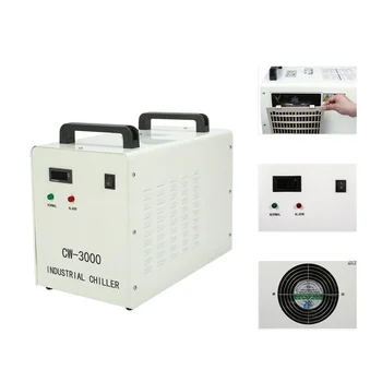 

Industrial Water Cooler Water Chiller CW-3000AG for 50W/60W/80W/100W CO2 Laser Cutter