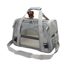 Переноска для собак, дорожная сумка-переноска для кошек, дышащее Автокресло, переноска для собак для маленьких щенков, светоотражающая переносная сумка для домашних животных