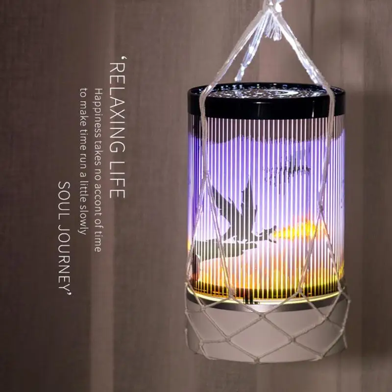 

4 Patterns Projection Lamp Colorful Bedside Night Light with Remote Control