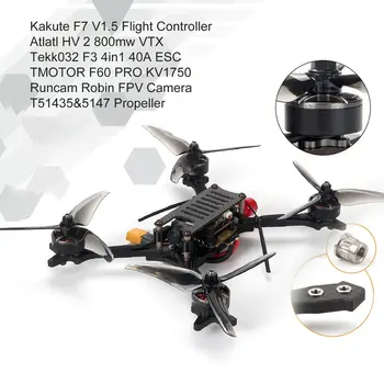 

For Holybro Kopis 2 6S FPV Racing Drone PNP/BNF Kakute F7 V1.5 OSD FC 40A ESC Atlatl HV V2 800mW VTX RunCam Robin FPV Camera