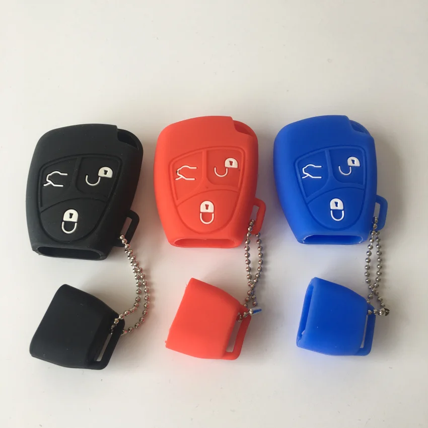 3 кнопочный силиконовый чехол с дистанционным управлением для Mercedes Benz B C E ML S CLK CL
