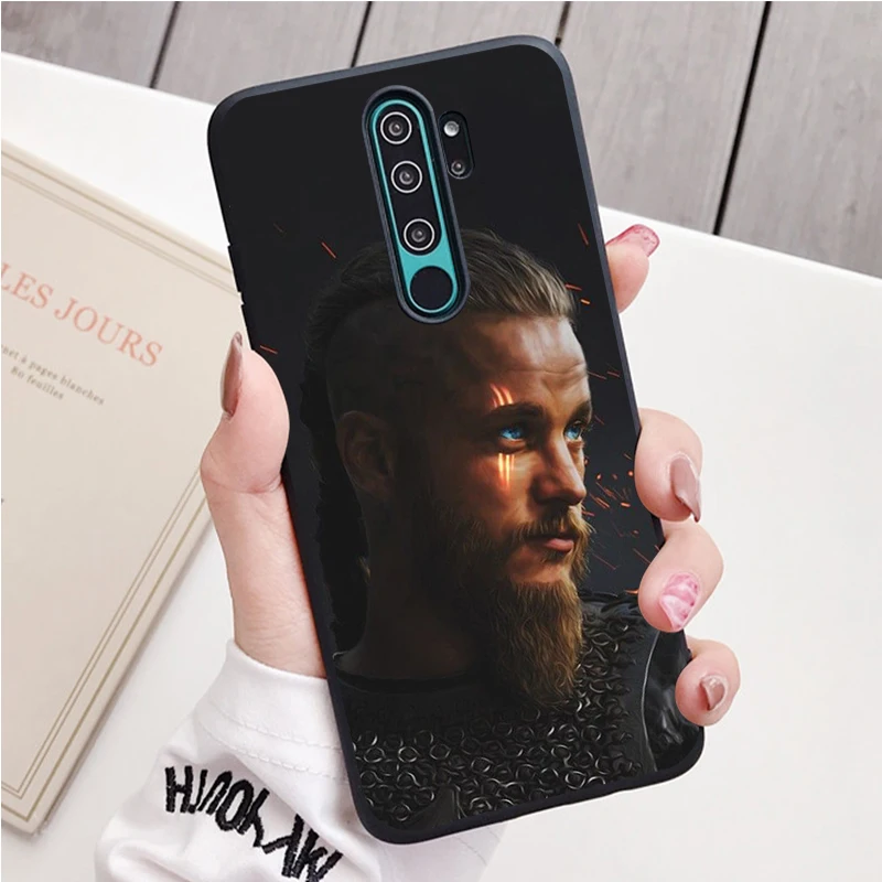 vikings Ragnar Lothbrok black Silicone Phone Case For Redmi note 9 8 7 Pro S 8T 7A Cover xiaomi leather case hard Cases For Xiaomi